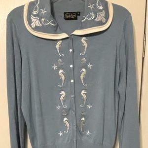 Voodoo Vixen cute seahorse cardigan